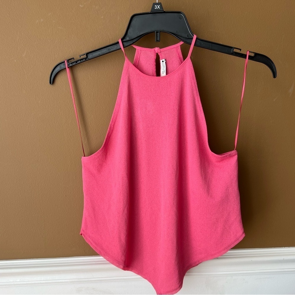 Zara Pink Sleeveless Women's Tank Top Barbiecore Size Small